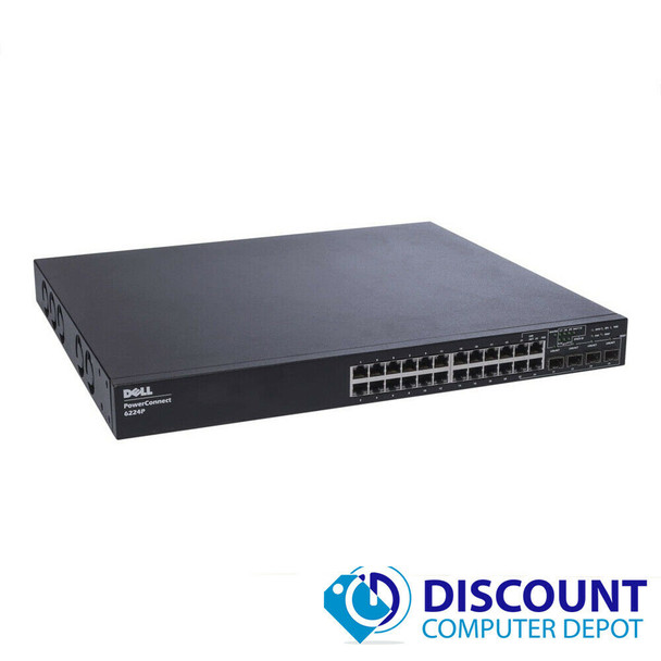 Dell PowerConnect 6224P 24 Port Gigabit Ethernet PoE Switch 10/100/1000 YY741