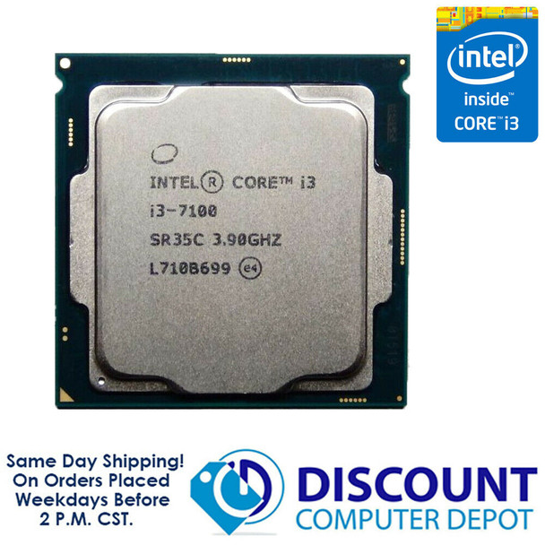 Intel Core i3-7100 3.90GHz Dual-Core CPU Computer Processor LGA1151 Socket SR35C