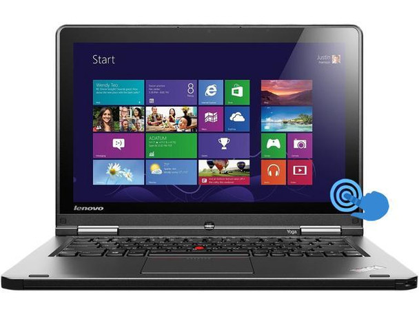 Touch Screen Lenovo ThinkPad Yoga 2-in-1 | 12.5" Laptop/Tablet | Intel Core i3-4010U 1.7GHz 4th Gen Processor | 4GB RAM | 128GB SSD | Windows 10 Home | WIFI