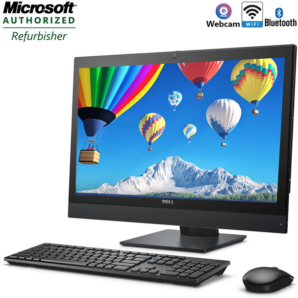 All in One Desktop Computer Dell Optiplex 7440 Intel Core i5 Processor 8GB 500GB with DVD Wifi Bluetooth Webcam and Windows 10 Pro