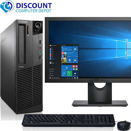Lenovo ThinkCentre M73 Desktop Intel Core i5 4th gen 8GB RAM 1TB HDD 19" LCD Wi-Fi Windows 10 Professional
