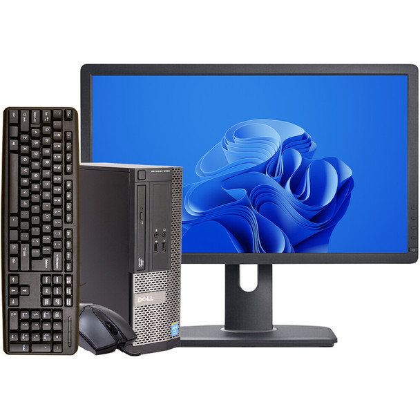 Dell OptiPlex 3020 SFF Intel Core i5 4th Gen. 8GB RAM 512GB SSD 19in LCD Windows 10 Pro Wireless Keyboard and Mouse