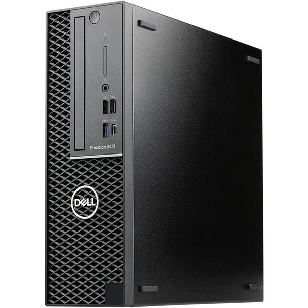 Dell Precision 3431 SFF Desktop Computer Intel i7 9th Gen 32GB RAM 1TB SSD Windows 11 Pro, Wi-Fi, Optical Drive, AMD Radeon PRO WX 2100