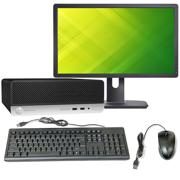 HP ProDesk 400 G6 SFF Intel i5 9th Gen 8GB RAM 256GB SSD 19in LCD Windows 11 Pro, Wi-Fi, DVD