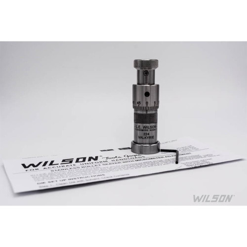 L.E. Wilson Stainless Steel Bullet Seater Die with Micrometer Adjustment 6mm BR
