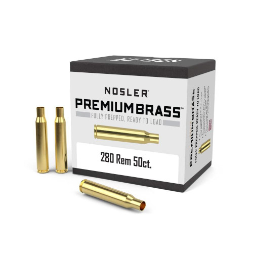 Nosler Unprimed Brass Rifle Cartridge Cases 50/ct .280 Rem