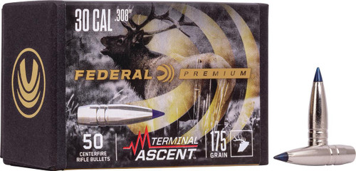 FEDERAL .308 CALIBER 175GR TERMINAL ASCENT COMP BULLET  50RD