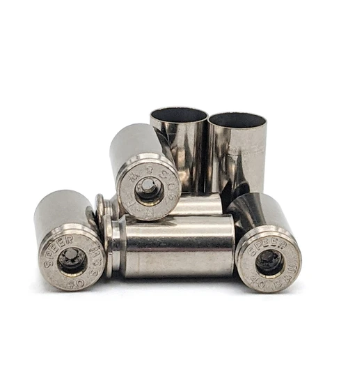 .40 S&W Brass Case, Nickel Finish