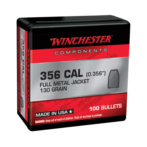 BULLETS .38 MC 130GR FMJ 100 COUNT