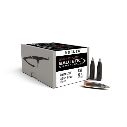 Nosler Ballistic SilverTip Hunting Bullets 7mm .284" 140 gr SBT-BSTIP 50/ct