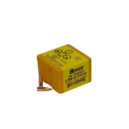 Berger Match Grade Target Bullets 6mm .243" 68 gr FB TARGET 100/box