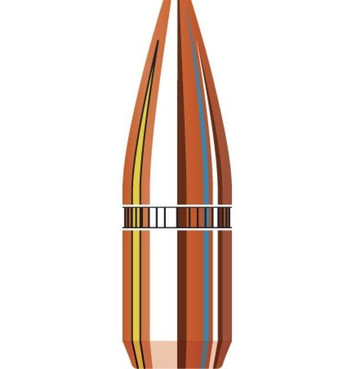 Hornady Full Metal Jacket Bullets .22 cal .224" 62 gr FMJ 100/Bag
