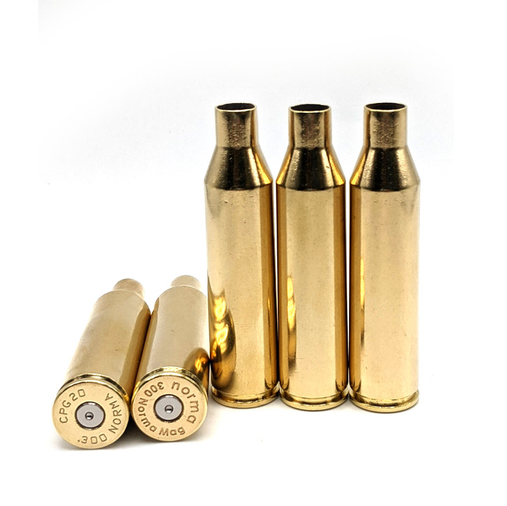 .300 Norma Mag Rifle  Brass - Washed and Polished - 25pcs
