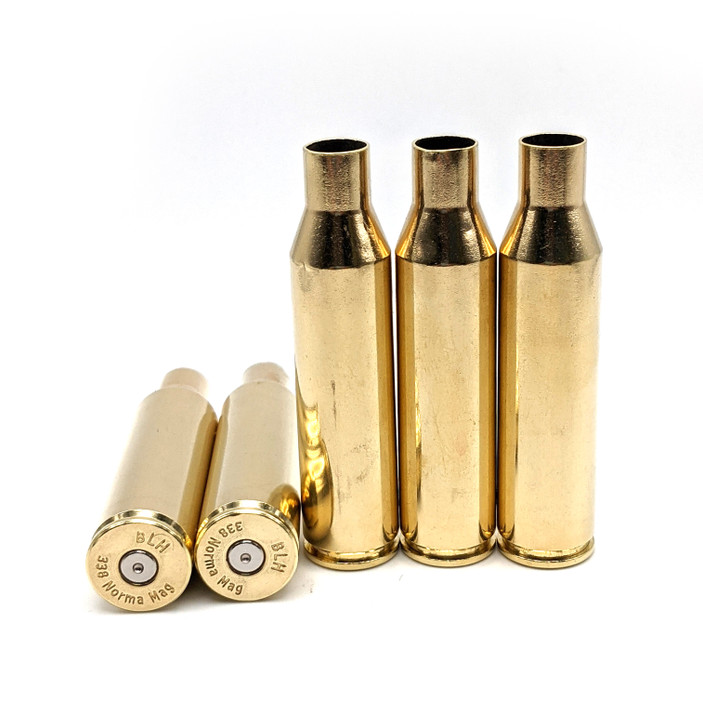 .338 Norma Rifle Brass - Washed and Polished- 25pcs