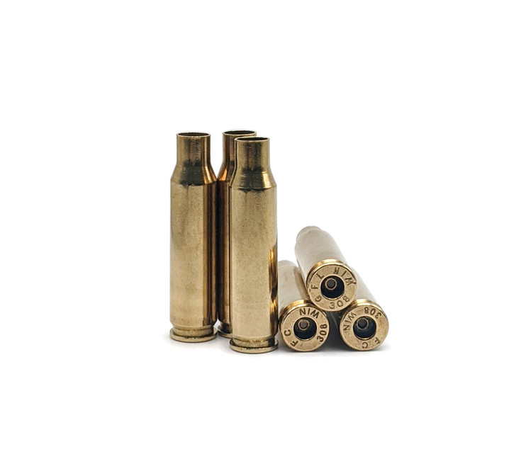 Fully Processed .308 Win Rifle Brass - Washed and Polished -250pcs