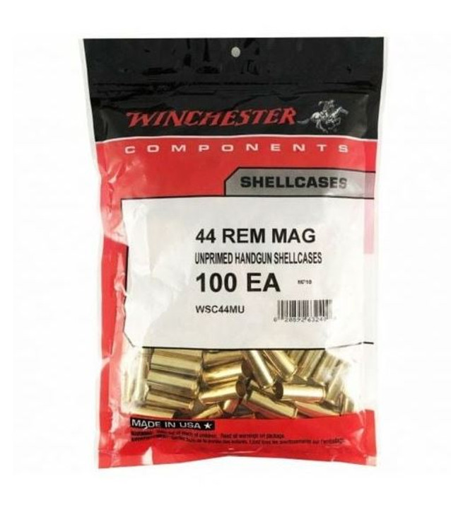 Winchester 44 Rem Mag UNPRIMED Brass - 100pcs