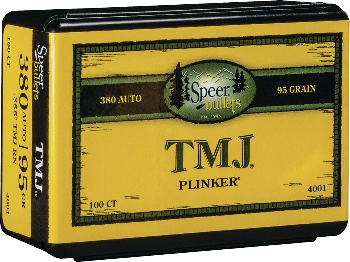 Speer Speer TMJ Handgun Bullets 9mm/.380 ACP .355" 95 gr TMJ-RN 100/ct - $17.70 at Capital Cartridge