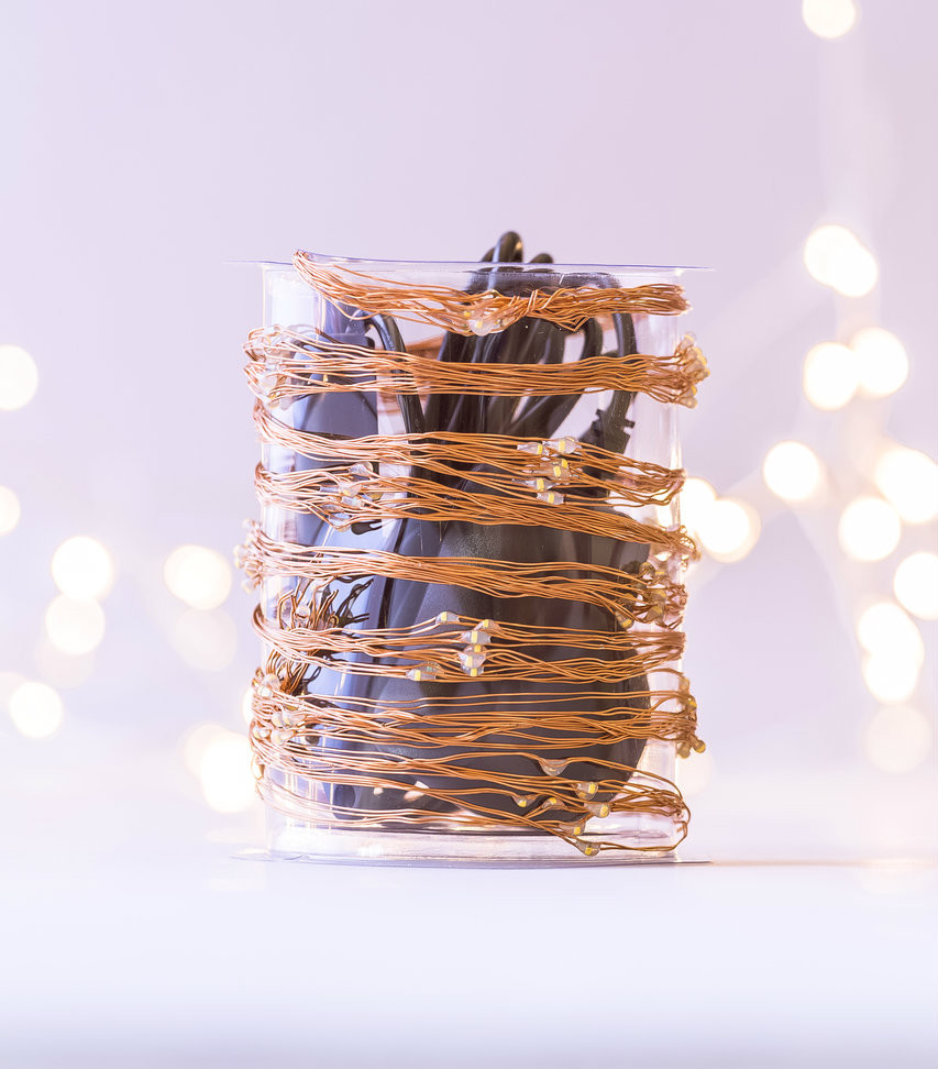 Copper Waterfall Lights