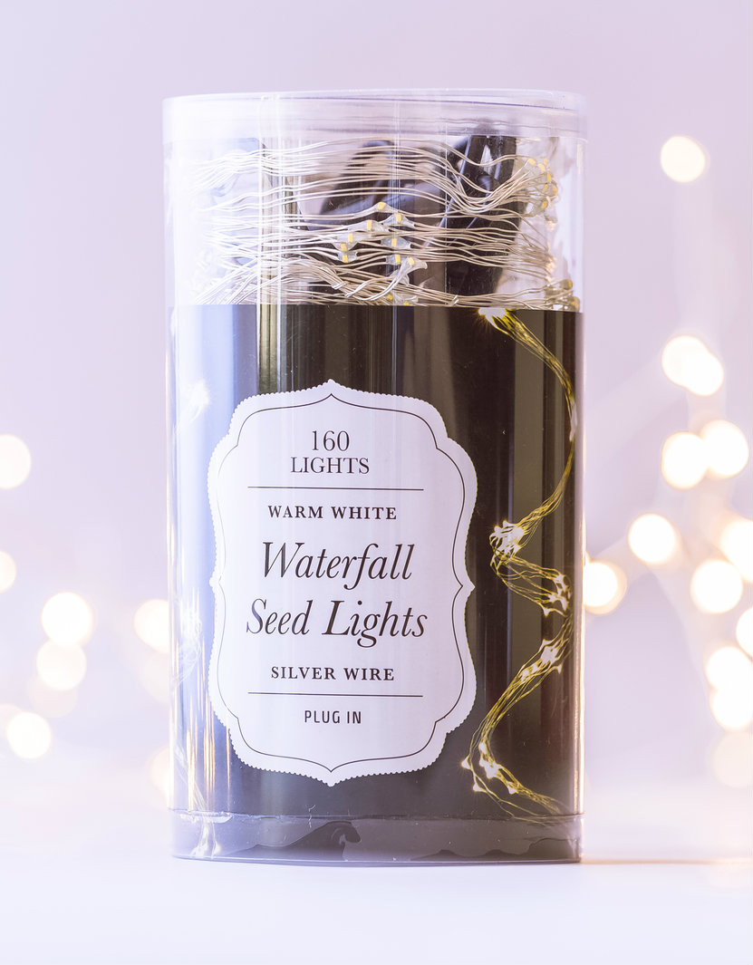 Silver Waterfall Lights