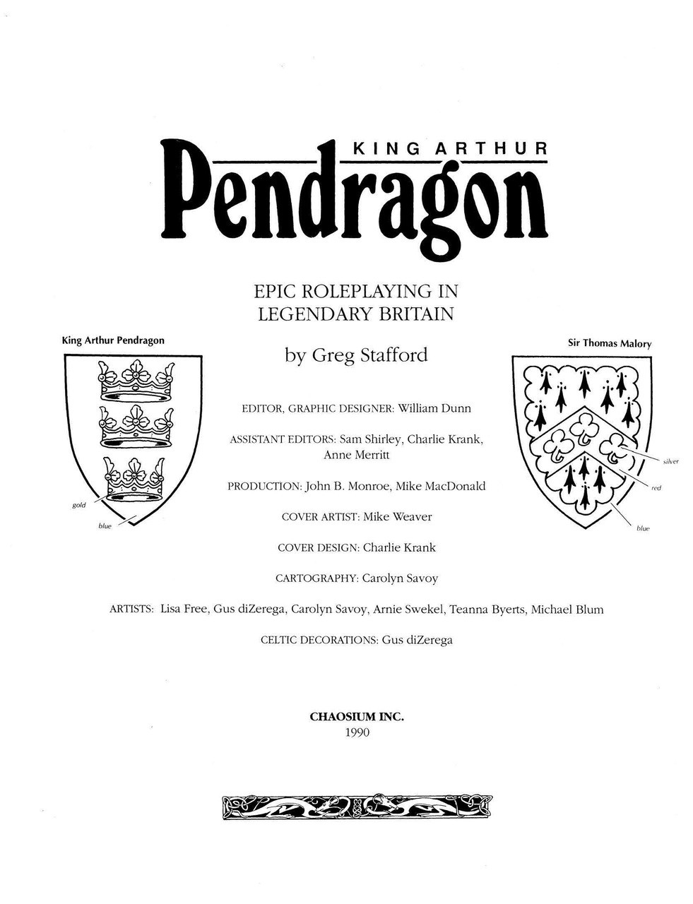 King Arthur Pendragon Core Rule Book - 3rd Edition- PDF - Chaosium Inc.