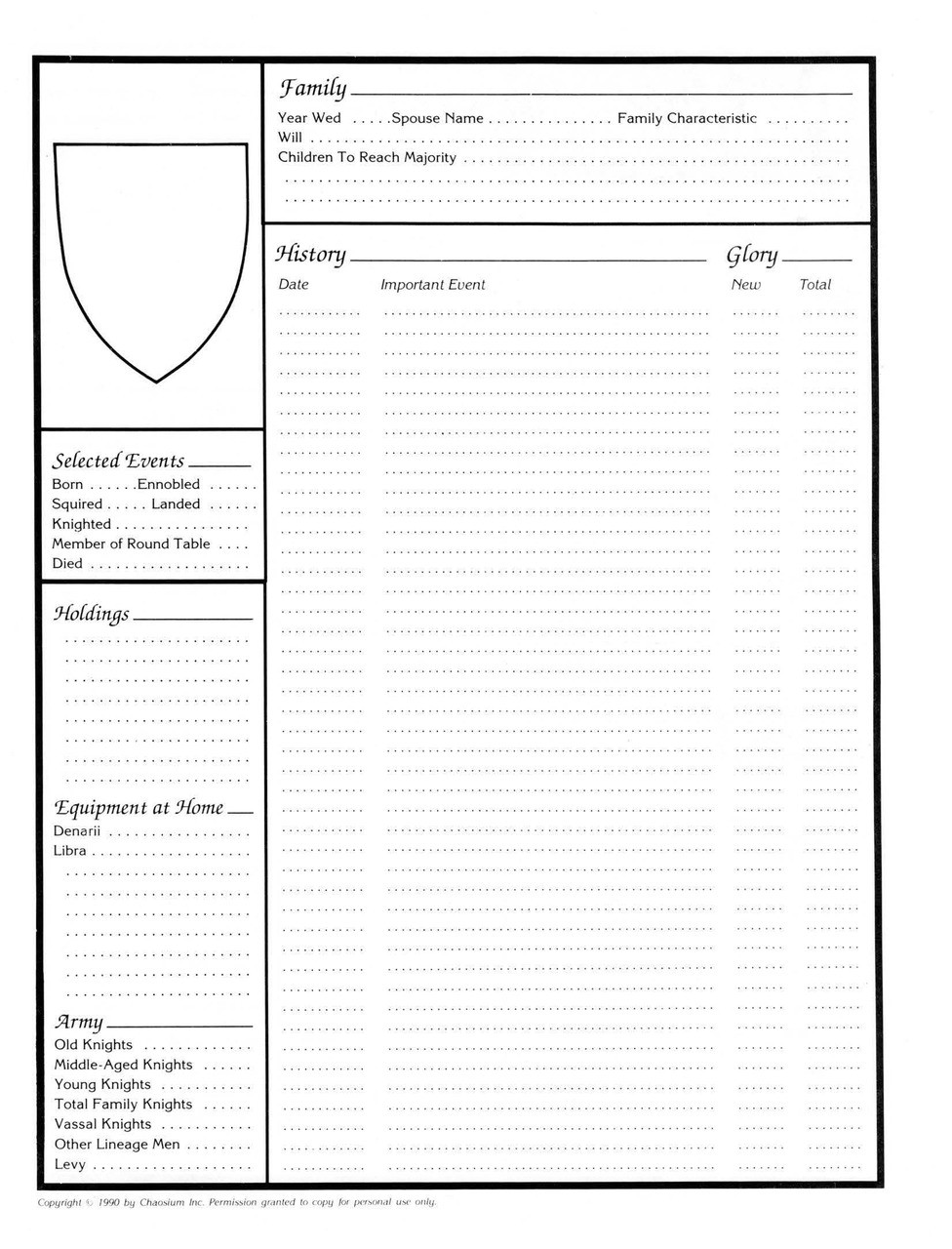 King Arthur Pendragon Core Rule Book - 3rd Edition- PDF - Chaosium Inc.