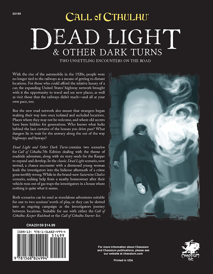 Dead Light And Other Dark Turns Pdf Chaosium Inc