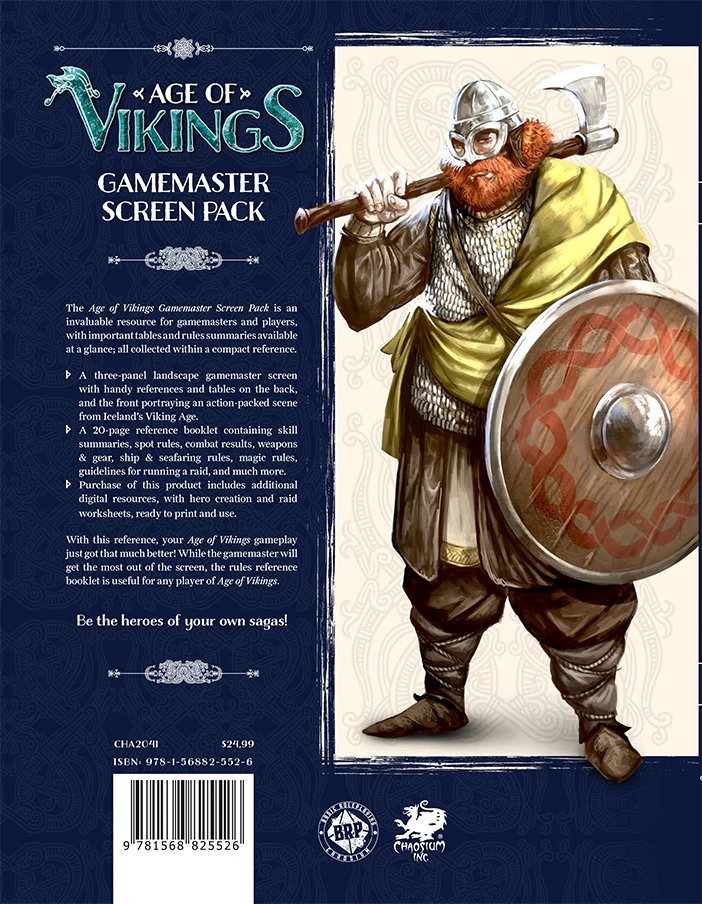 Age of Vikings: Gamemaster Screen Pack - PDF