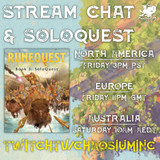 Stream Chat and SoloQuest: this Friday the Stream of Chaos play 'The Battle of Dangerford' solo adventure from the RuneQuest Starter Set