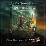 We're demoing our newest board game in development at Essen Spiel: Miskatonic Tales - Journey to Innsmouth