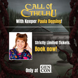 Let Actual Play Performer Paula Deming be your Keeper for this exclusive Gen Con Regency Cthulhu event!