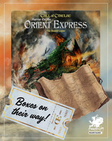 Boxes on their way for the Horror on the Orient Express the Board Game crowdfunding campaign!