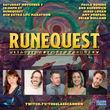 We're playing RuneQuest with The Glass Cannon for charity (November 7th)