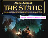 Alone Against the Static: download free character sheets pack