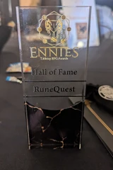 Chaosium's RuneQuest roleplaying game has been inducted into the ENNIE Awards Hall of Fame