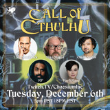 Mike Mason takes first-time Call of Cthulhu players on a terrifying journey: Tuesday on TwitchTV