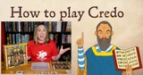 Watch Kat show you how to play Credo: The Game of Duelling Dogmas!