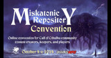 The Miskatonic Repository Con is back again - mark your calendars for October 4-6!