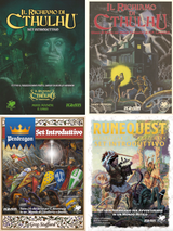 Italian versions of Pendragon, RuneQuest and Call of Cthulhu Starter Sets, and Call of Cthulhu 40th Anniversary Box announced