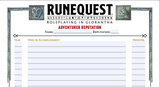 RuneQuest Adventurer Reputation Sheet - free download