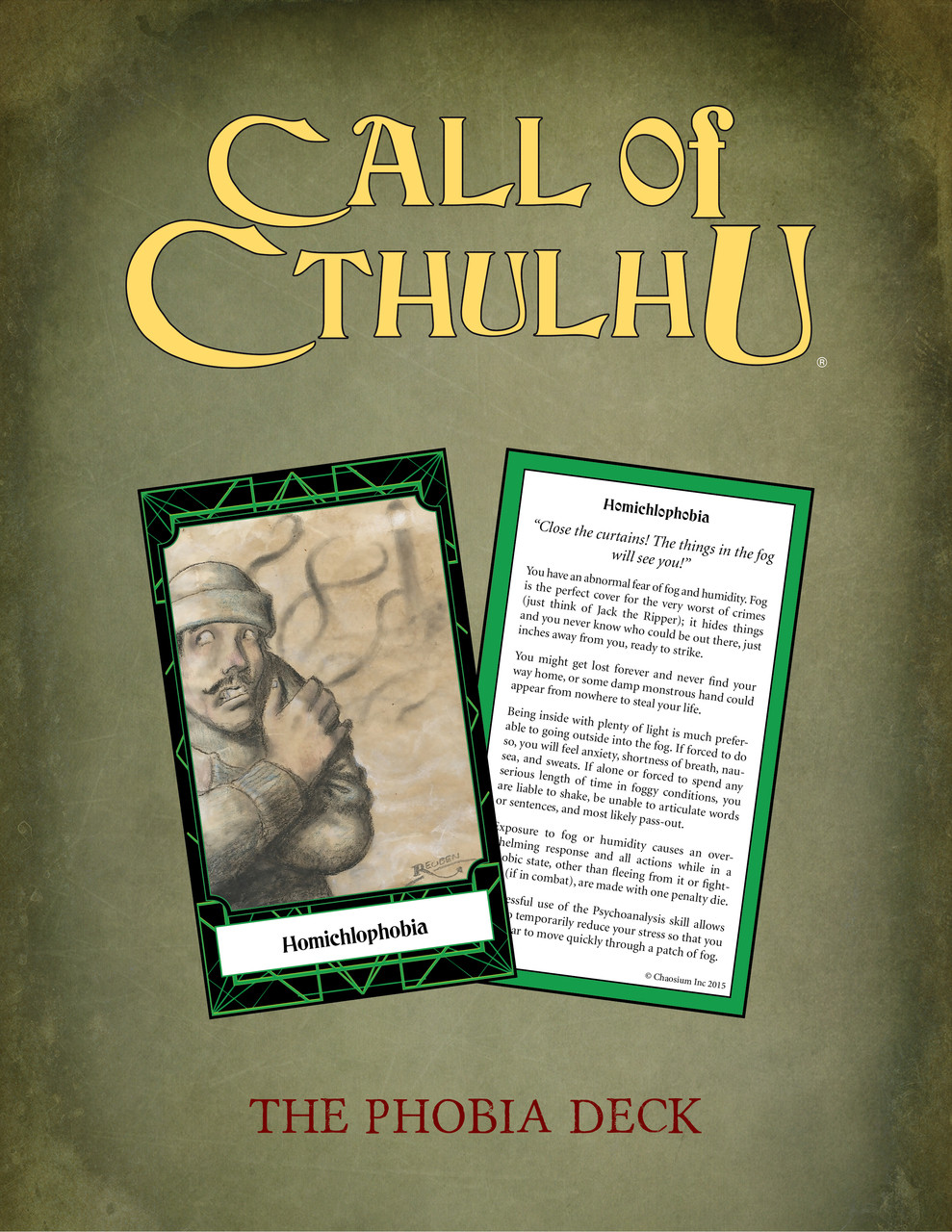 Chaosium Call Of Cthulhu Keeper Decks 2nd Edition – 4 Jeux De 48 Cartes (PNJ, Phobies, Armes, événements) – Aide De Jeu Pour MJ Horreur
