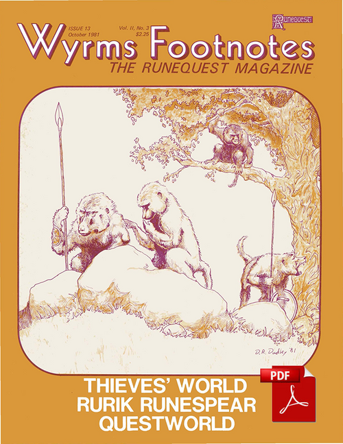 Wyrms Footnotes #13 - Front Cover