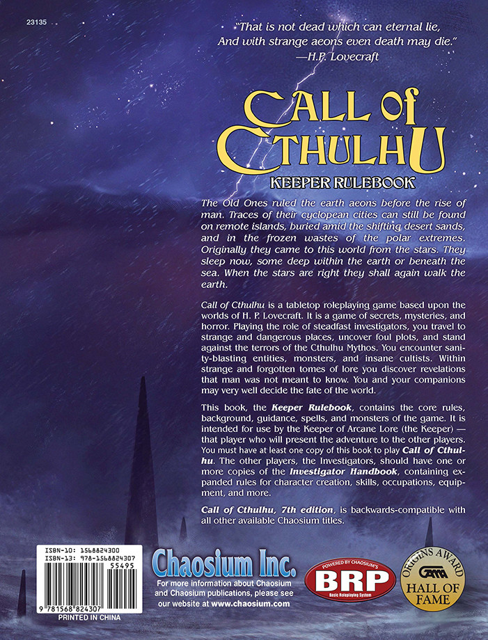 Call of Cthulhu 7th Edition