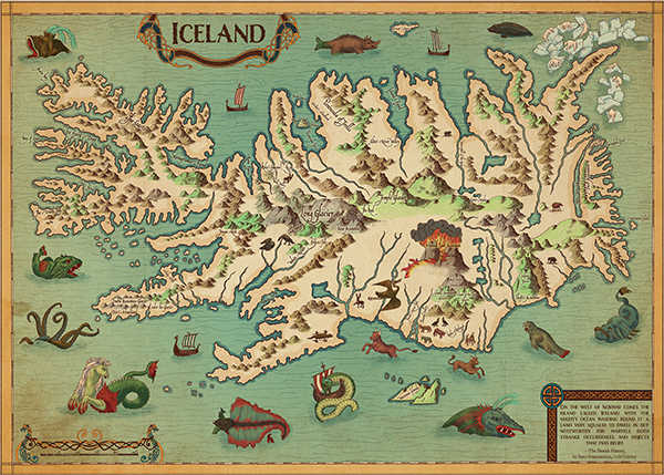 Map of Iceland