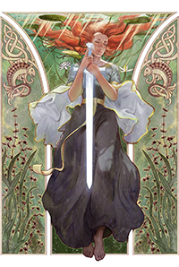 Nimue with a Sword