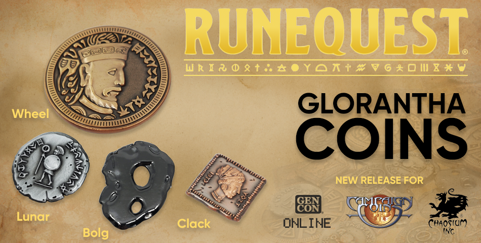 RuneQuest Glorantha Coins Set to be released at Gen Con Online by ...