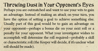رمي الغبار - نموذج لنصيحة اللاعب