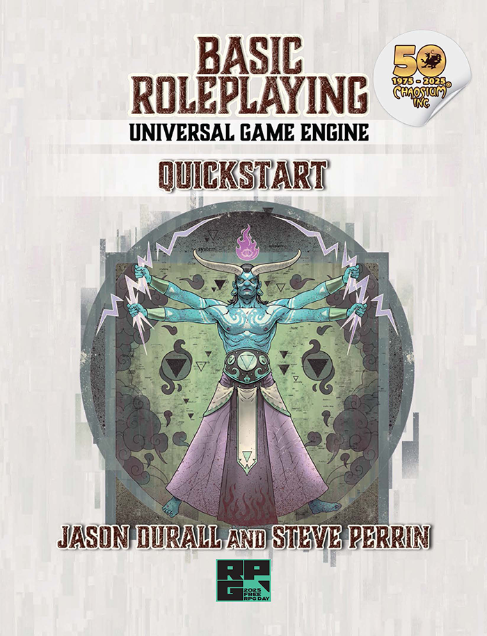 Cover of the BRP Quickstart with a Vitruvian Man