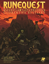 RuneQuest: Glorantha Bestiary Front Cover