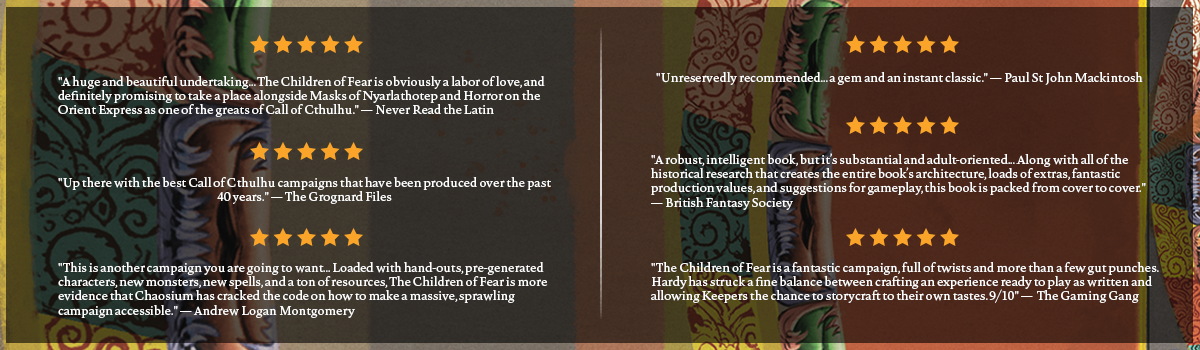 The Children of Fear - Reviews