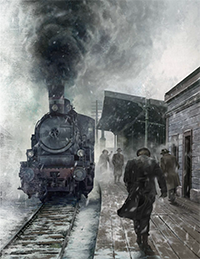 Training at the Arkham Station on a wintery day